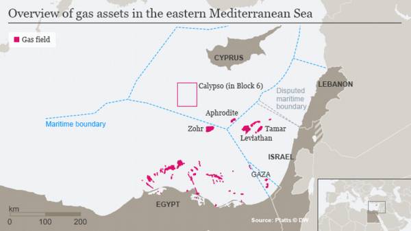 Τα αποθέματα φυσικού αερίου στην ανατολική Μεσόγειο