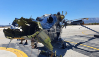 Πήρε φωτιά ελικόπτερο στο «Ελευθέριος Βενιζέλος» (Φωτογραφίες)