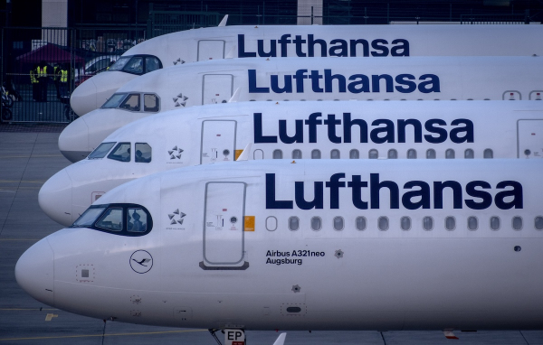 Η Lufthansa αναστέλλει τις πτήσεις προς Αμάν, Βηρυτό, Ερμπίλ και Τελ Αβίβ