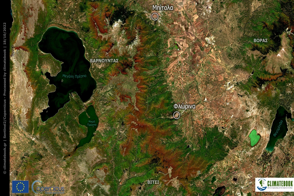 Μαγικές δορυφορικές εικόνες: Το φθινόπωρο «αγκάλιασε» τα βουνά στη βόρεια Ελλάδα
