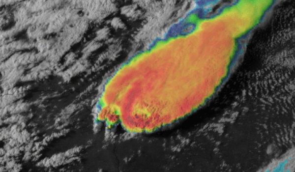 Χαλάζι βάρους 570 γραμμαρίων μετά από πολυκυτταρική καταιγίδα στο Τέξας (δορυφορικές εικόνες)