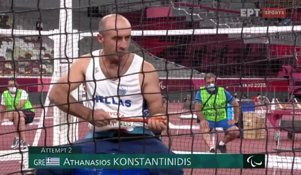 Παραολυμπιακοί Αγώνες: «Ασημένιος» ο Κωνσταντινίδης στην κορίνα στην κατηγορία F32