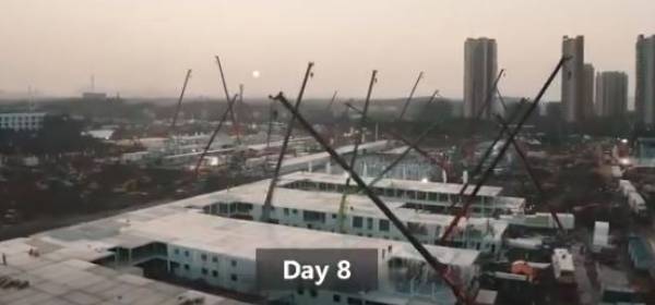 Κορονοϊός: Μόλις σε 8 ημέρες χτίστηκε το νέο νοσοκομείο στην Ουχάν (video)