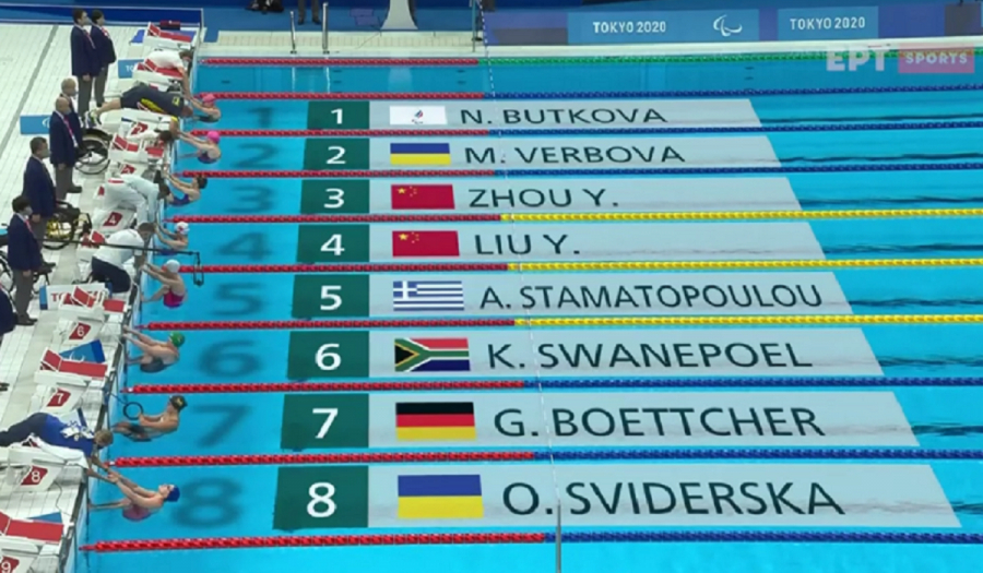 Παραολυμπιακοί Αγώνες: «Χάλκινη» η Σταματοπούλου στα 50μ. ύπτιο S4