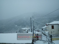 Kαρδίτσα: Πυκνές χιονοπτώσεις έφερε η «Μπιάνκα»