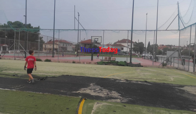 Ελίνα Τζένγκο: Το «βομβαρδισμένο» γήπεδο που έκανε προπόνηση (Φωτογραφίες)