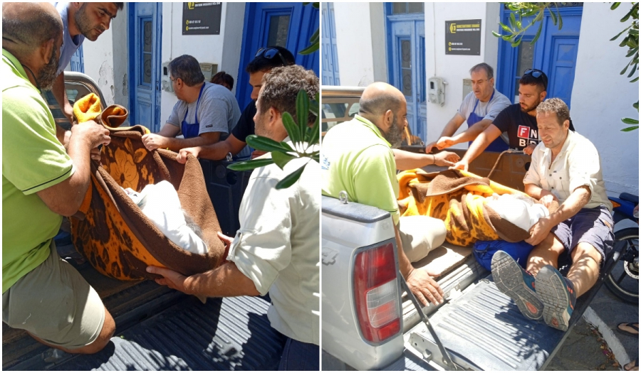 Εικόνες ντροπής στην Ικαρία: Μετέφεραν ασθενή σε καρότσα αγροτικού γιατί το  δεν υπήρχε διαθέσιμο ασθενοφόρο
