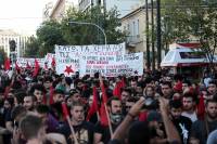 Πορεία κατά του νομοσχεδίου για τις διαδηλώσεις στο κέντρο της Αθήνας