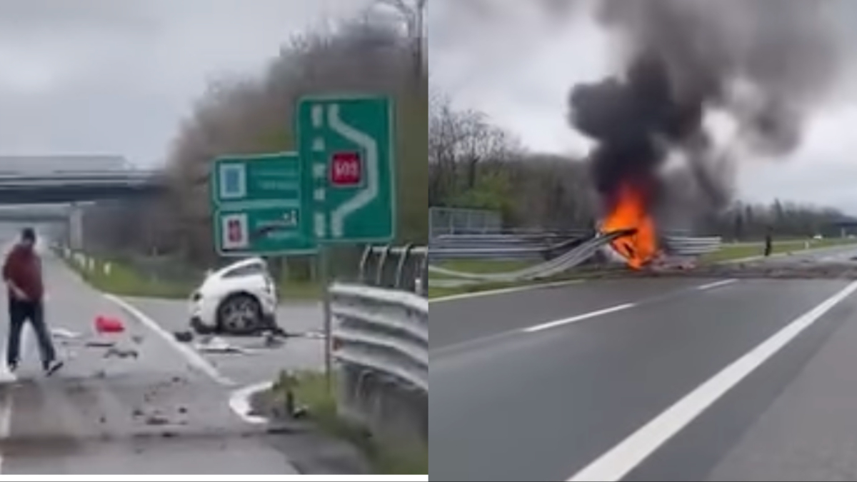 Τρομακτικό δυστύχημα με Ferrari στην Ιταλία: Μοντέλο και Dj απανθρακώθηκαν (βίντεο)