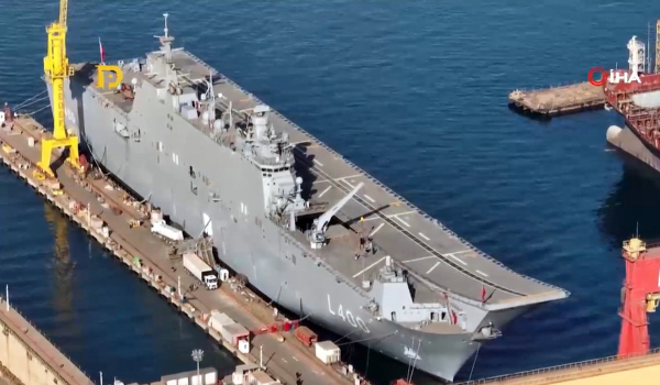 Το μεγαλύτερο πολεμικό πλοίο της Τουρκίας έτοιμο για παράδοση