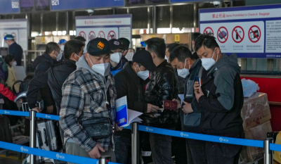 Συστάσεις για αρνητικό τεστ 48ωρών και μάσκα για όσους ταξιδεύουν από την Κίνα στην Ευρώπη