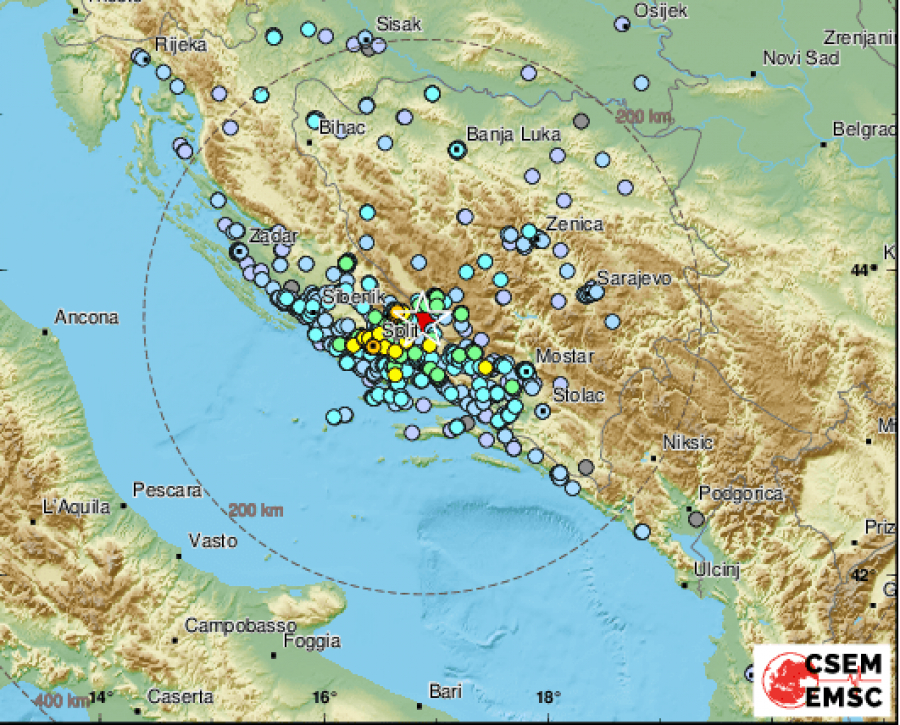 Σεισμός 5,1 ρίχτερ στη Κροατία