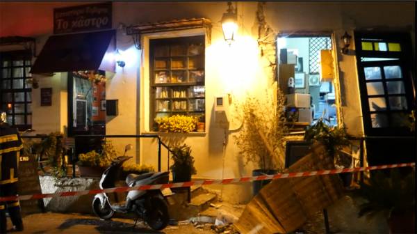 Λέσβος: Ισχυρή έκρηξη σε ταβέρνα, τραυματίας ο ιδιοκτήτης
