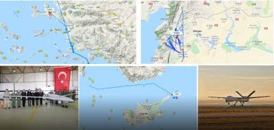 Τουρκικά drones «σαρώνουν» Αιγαίο, Κύπρο και Συρία