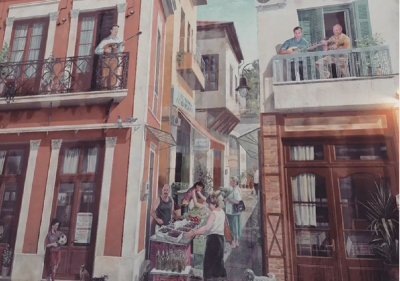 Τρίκαλα: Μια τοιχογραφία με τον Τσιτσάνη ζωντανεύει την ιστορία της πόλης