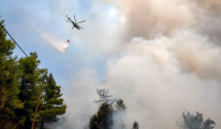 Ανατολική Μάνη: Σε δύσβατη περιοχή καίει η φωτιά – Ξεκινά η καταγραφή των ζημιών