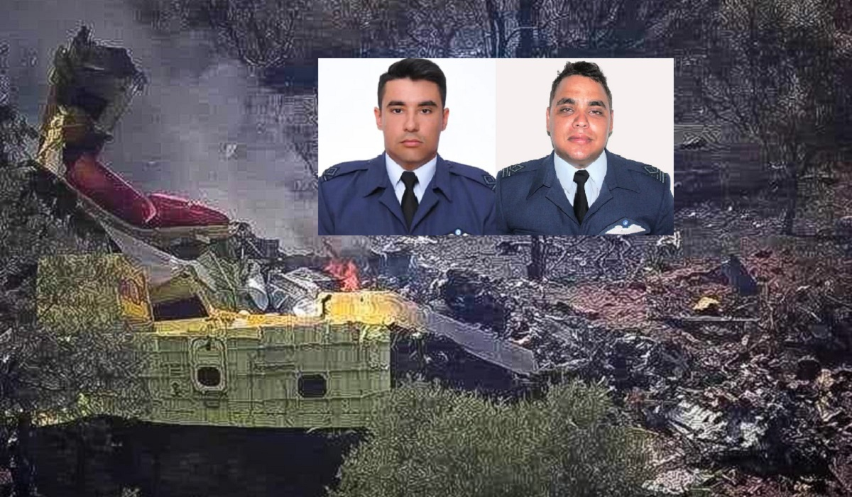 Συντριβή Canadair στην Κάρυστο: Νεκροί οι πιλότοι Σμηναγός Χρήστος Μουλάς και Ανθυποσμηναγός Περικλής Στεφανίδης