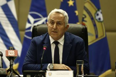 Ο υπουργός Εθνικής Αμυνας Ευάγγελος Αποστολάκης