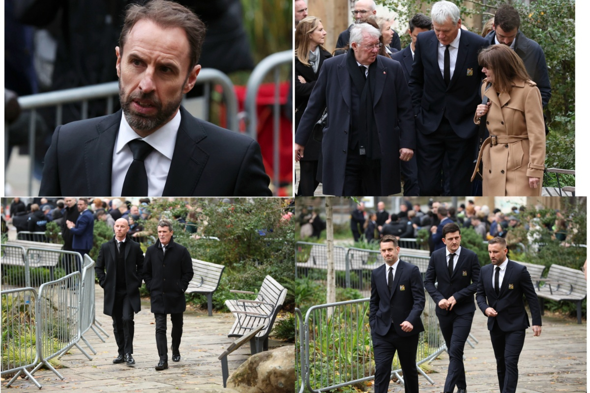 Οι «θρύλοι» του αγγλικού ποδοσφαίρου στην κηδεία του Μπόμπι Τσάρλτον (δείτε εικόνες)