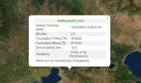 Σεισμός τώρα στη Θεσσαλονίκη