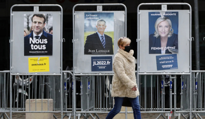 Νέα εκτίμηση Ipsos - Le Parisien: Mακρόν 28,4%, Λεπέν 23,4%, Μελανσόν 21,1%