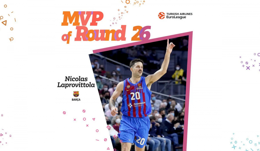 Euroleague: MVP για πρώτη φορά στην καριέρα του ο Λαπροβίτολα