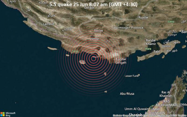 Ιράν: Σεισμός μεγέθους 5,6 βαθμών της κλίμακας Ρίχτερ