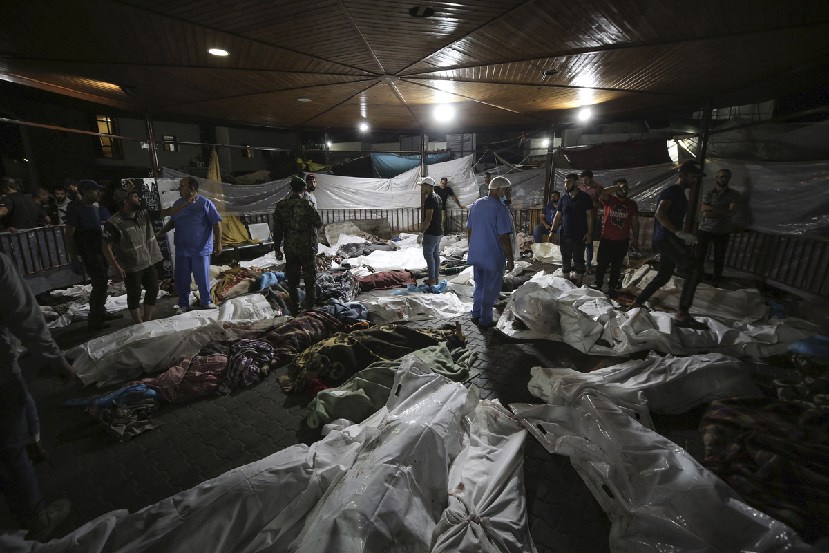 Μακελειό στη Γάζα: Εικόνες φρίκης μέσα από το αγγλικανικό νοσοκομείο Al Ahli - Δείτε βίντεο