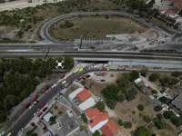 Κατάρρευση γέφυρας στην Πάτρα: Συγκλονιστικές φωτογραφίες από drone