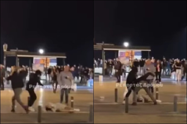 Θεσσαλονίκη: Σοκαριστικό βίντεο επίθεσης που δέχθηκε νεαρός στην Πλατεία Αριστοτέλους