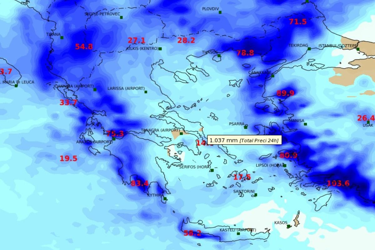 Πού θα χιονίσει πιο πολύ το Σαββατοκύριακο - Τι θα γίνει με τον καιρό στην Αθήνα