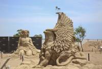 Αττάλεια: Μυθολογικά τέρατα από άμμο μαγεύουν τους επισκέπτες