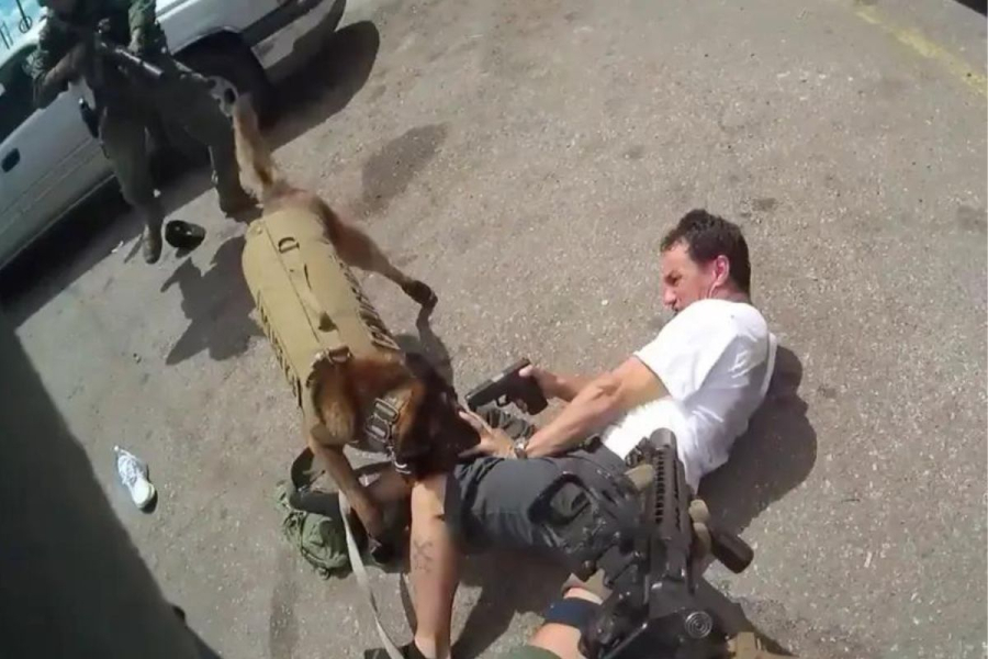 ΗΠΑ: Το βίντεο που διχάζει - Αστυνομικοί σκοτώνουν άνδρα που σημαδεύει το κεφάλι αστυνομικού σκύλου