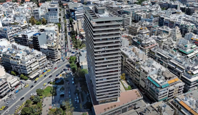 «Απόλλων»: Ο γιγάντιος πύργος της Αθήνας με τον μυστηριώδη 13ο όροφο (Βίντεο drone)