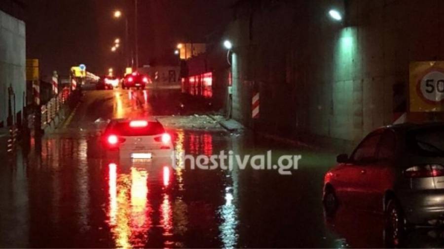 «Γηρυόνης»: Έκλεισε η παλιά εθνική οδός Θεσσαλονίκης - Καβάλας
