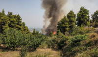 Πύρινα μέτωπα στη Μεσσηνία: Σε εξέλιξη η φωτιά σε Μέλπεια και Βλαχόπουλο