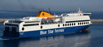 Ταλαιπωρία για 249 επιβάτες: Δεν μπορεί να δέσει στην Ρόδο το πλοίο «Blue Star 2»
