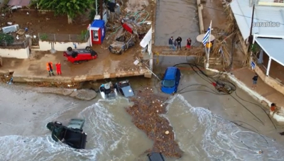 Κακοκαιρία στην Κρήτη: Συγκλονιστικό βίντεο από drone δείχνει τις καταστροφές στη Σητεία
