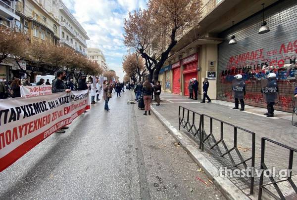 Θεσσαλονίκη: Στο Αμερικανικό Προξενείο το ΚΚΕ, στις φοιτητικές εστίες οι αντιεξουσιαστές