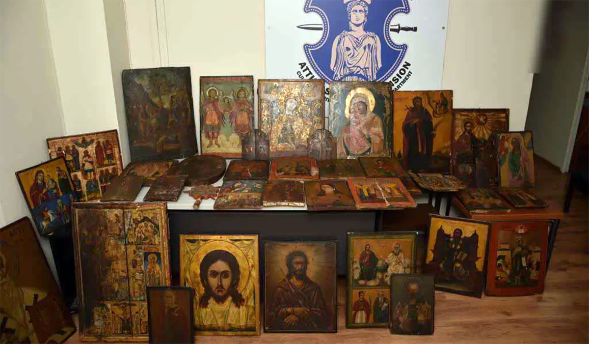 Κατασχέθηκαν 56 παλιές εκκλησιαστικές εικόνες – Δύο συλλήψεις