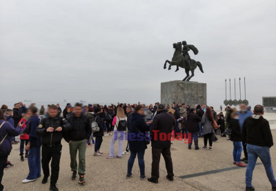 Θεσσαλονίκη: Συγκέντρωση διαμαρτυρίας για μέτρα και self test