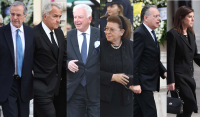 Οι πολιτικοί που πήγαν στην κηδεία του τέως βασιλιά Κωνσταντίνου