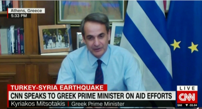 Μητσοτάκης στο CNN: Πολύ ισχυρή η εικόνα Έλληνα και Τούρκου διασώστη να σώζουν 7χρονη