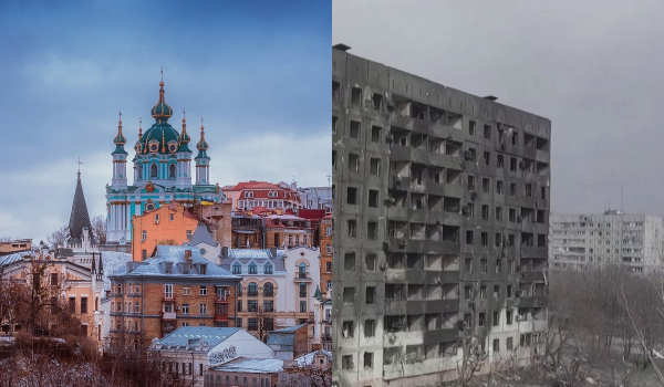 Βίντεο: Το χθες και το σήμερα σε Μαριούπολη, Χάρκοβο, Ιρπίν, Κίεβο, Οδησσό