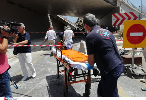 Κατάρρευση γέφυρας στην Πάτρα: Ένας νεκρός και 12 τραυματίες - Σε σοβαρή κατάσταση οι 4