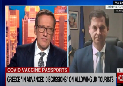 Θεοχάρης στο CNN: Το πιστοποιητικό εμβολιασμού είναι μέσον επιστροφής στην ελευθερία