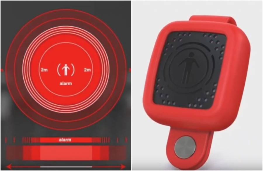 Safe Spacer: Η συσκευή που δονείται και βγάζει ήχους για να σε προστατεύσει από τον κορονοϊό