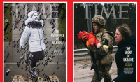Το «σθένος» και η «αγωνία» της Ουκρανίας μέσα από το διπλό εξώφυλλο του TIME