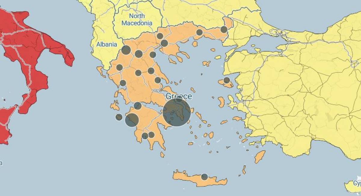 Κορονοϊός: Live χάρτης με τα κρούσματα στην Ελλάδα