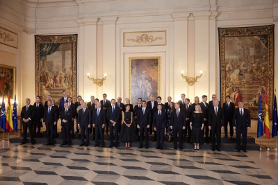Στο παλάτι της Μαδρίτης για το επίσημο δείπνο της Συνόδου του ΝΑΤΟ (φωτογραφίες)